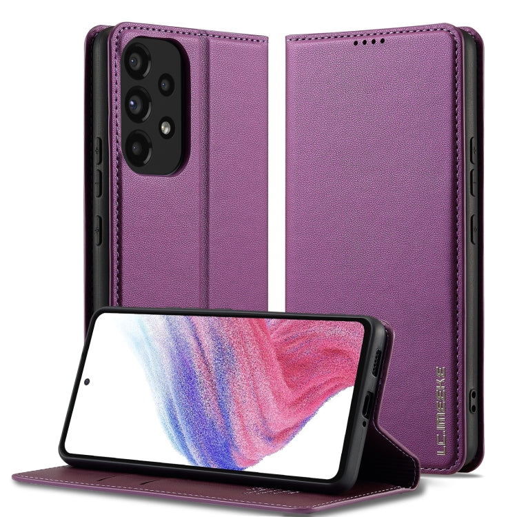 Custodia per telefono in PU con texture fine e satinata serie L1 LC.IMEEKE, For Samsung Galaxy A34 5G, For Samsung Galaxy A54 5G, For Samsung Galaxy A53 5G