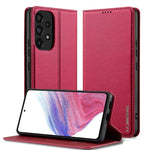 Custodia per telefono in PU con texture fine e satinata serie L1 LC.IMEEKE, For Samsung Galaxy A34 5G, For Samsung Galaxy A54 5G, For Samsung Galaxy A53 5G