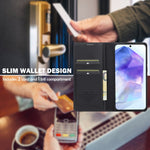 Custodia per telefono in PU con texture fine e satinata serie L1 LC.IMEEKE, For Samsung Galaxy A34 5G, For Samsung Galaxy A54 5G, For Samsung Galaxy A53 5G