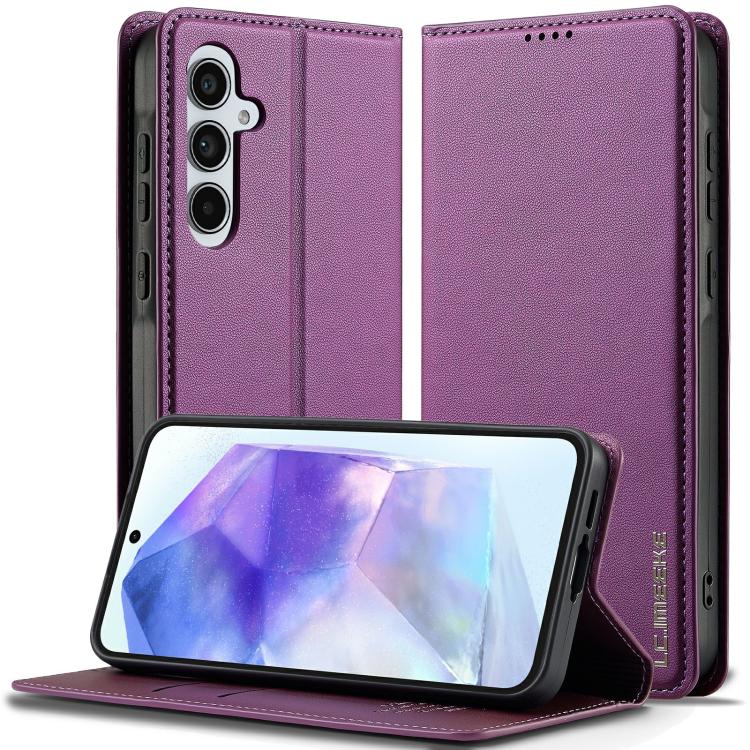 Custodia per telefono in PU con texture fine e satinata serie L1 LC.IMEEKE, For Galaxy A18 5G/A18 4G, For Samsung Galaxy A57 5G, For Samsung Galaxy A37 5G, For Samsung Galaxy A56 5G