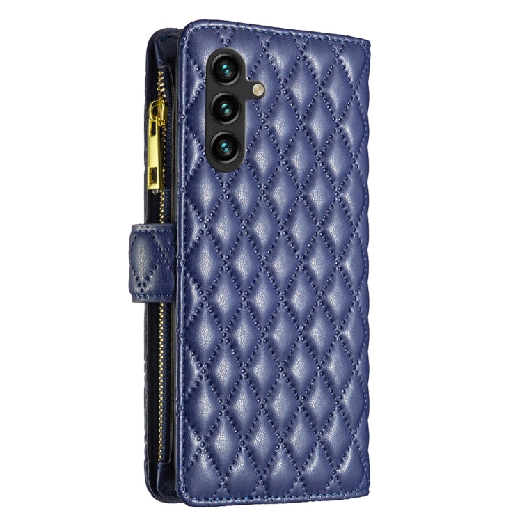 Custodia per telefono in pelle con cerniera a reticolo diamantato, For Samsung Galaxy A56 5G, For Samsung Galaxy A16 5G
