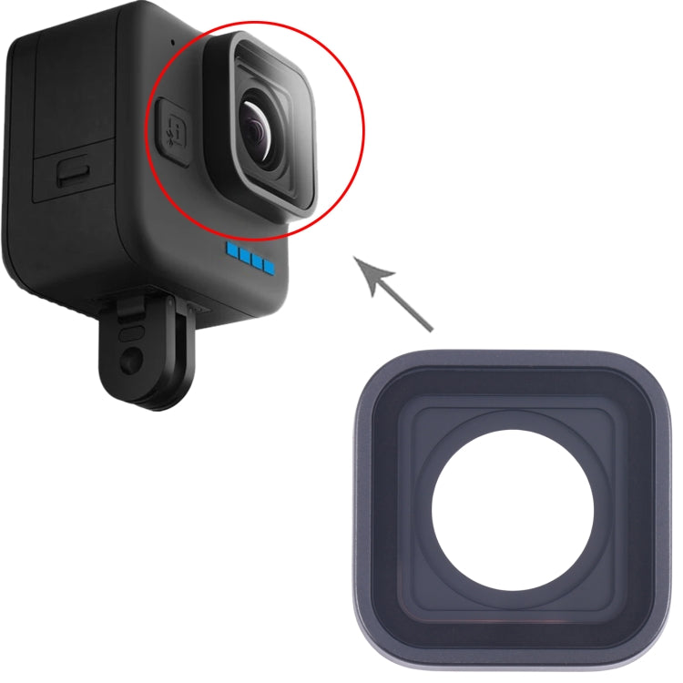 Copriobiettivo originale della fotocamera, For GoPro Hero12 Black, For GoPro Hero11 Black