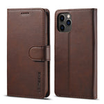 Custodia portafoglio in pelle LC.IMEEKE per smartphone compatibil