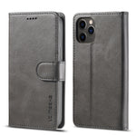 Custodia portafoglio in pelle LC.IMEEKE per smartphone compatibil