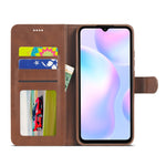 Custodia portafoglio in pelle LC.IMEEKE per smartphone compatibil