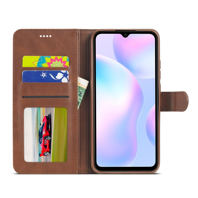 Custodia portafoglio in pelle LC.IMEEKE per smartphone compatibil