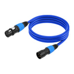 Cavo audio XLR 3 pin maschio-femmina 1m, 1.8m, 3m