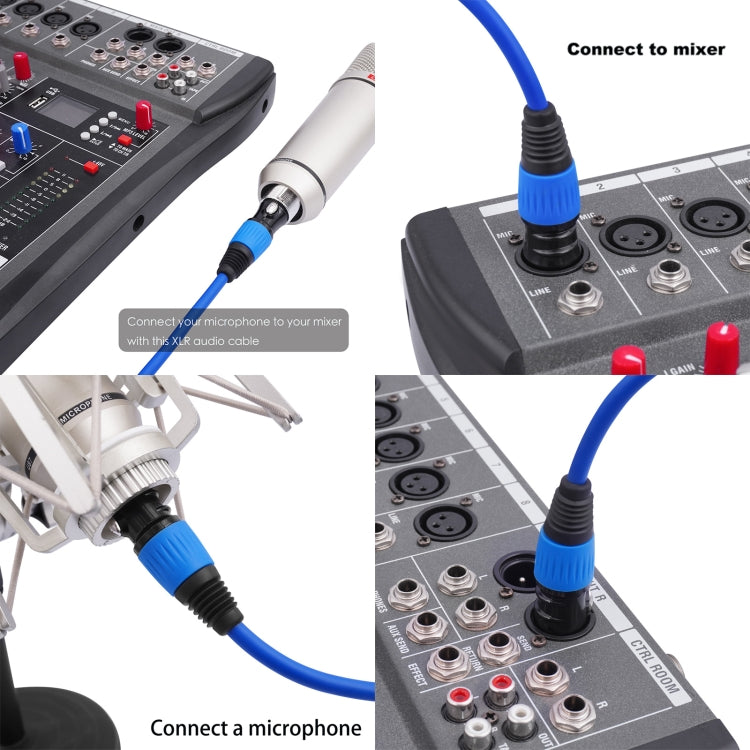 6 colori / set JC1015 XLR 3 pin maschio a femmina cavo audio, 1m, 1.8m