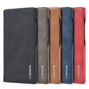 Custodia portafoglio in pelle con supporto per Galaxy Note20 Ultr