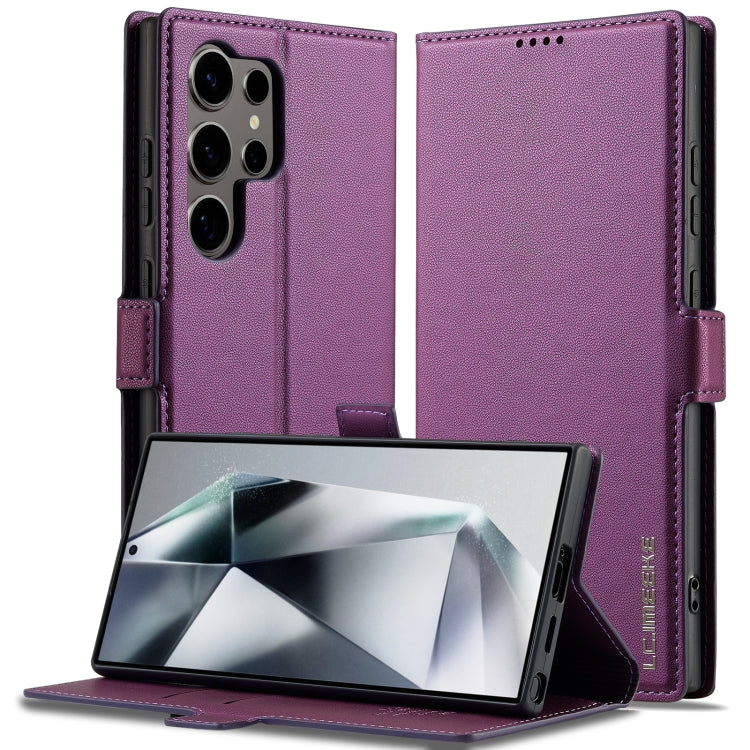 Custodia per telefono in PU con texture fine e satinata serie L1 LC.IMEEKE, For Samsung Galaxy S23 FE 5G, For Samsung Galaxy S23 Ultra 5G, For Samsung Galaxy S23+ 5G, For Samsung Galaxy S23 5G
