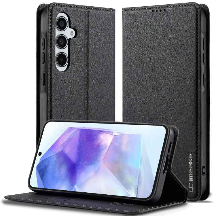 Custodia per telefono in PU con texture fine e satinata serie L1 LC.IMEEKE, For Samsung Galaxy S24 FE 5G, For Samsung Galaxy S24 Ultra 5G, For Samsung Galaxy S24+ 5G, For Samsung Galaxy S24 5G
