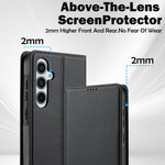Custodia per telefono in PU con texture fine e satinata serie L1 LC.IMEEKE, For Samsung Galaxy S24 FE 5G, For Samsung Galaxy S24 Ultra 5G, For Samsung Galaxy S24+ 5G, For Samsung Galaxy S24 5G