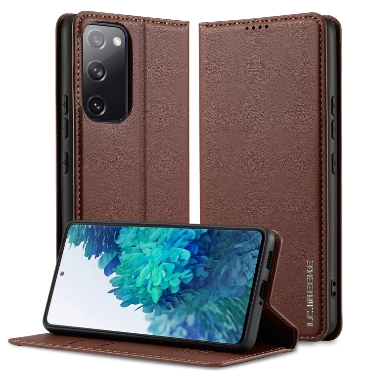 Custodia per telefono in PU con texture fine e satinata serie L1 LC.IMEEKE, For Samsung Galaxy S20 FE, For Samsung Galaxy S22 Ultra 5G, For Samsung Galaxy S22+ 5G, For Samsung Galaxy S22 5G