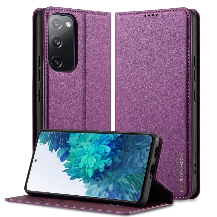 Custodia per telefono in PU con texture fine e satinata serie L1 LC.IMEEKE, For Samsung Galaxy S20 FE, For Samsung Galaxy S22 Ultra 5G, For Samsung Galaxy S22+ 5G, For Samsung Galaxy S22 5G