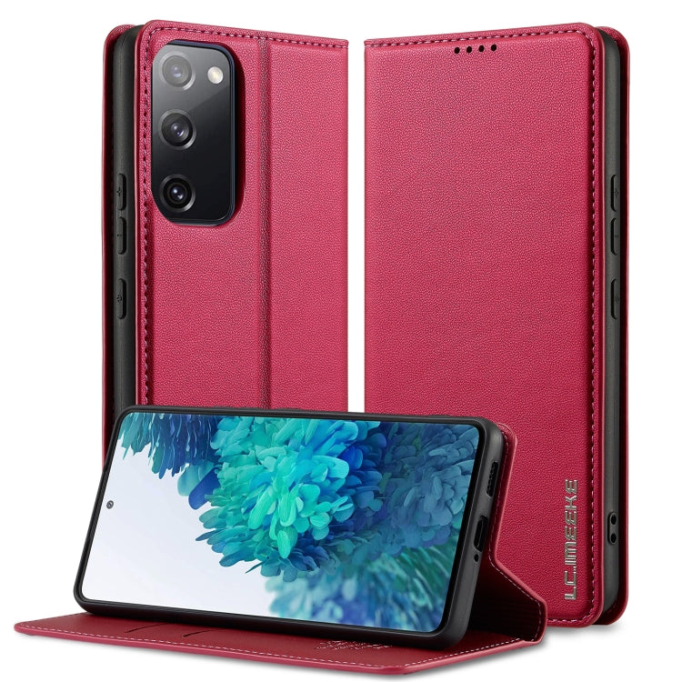 Custodia per telefono in PU con texture fine e satinata serie L1 LC.IMEEKE, For Samsung Galaxy S20 FE, For Samsung Galaxy S22 Ultra 5G, For Samsung Galaxy S22+ 5G, For Samsung Galaxy S22 5G