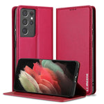 Custodia per telefono in PU con texture fine e satinata serie L1 LC.IMEEKE, For Samsung Galaxy S21 5G, For Samsung Galaxy S21+ 5G, For Samsung Galaxy S21 Ultra 5G