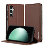 Custodia per telefono in PU con texture fine e satinata serie L1 LC.IMEEKE, For Samsung Galaxy S23 FE 5G, For Samsung Galaxy S23 Ultra 5G, For Samsung Galaxy S23+ 5G, For Samsung Galaxy S23 5G