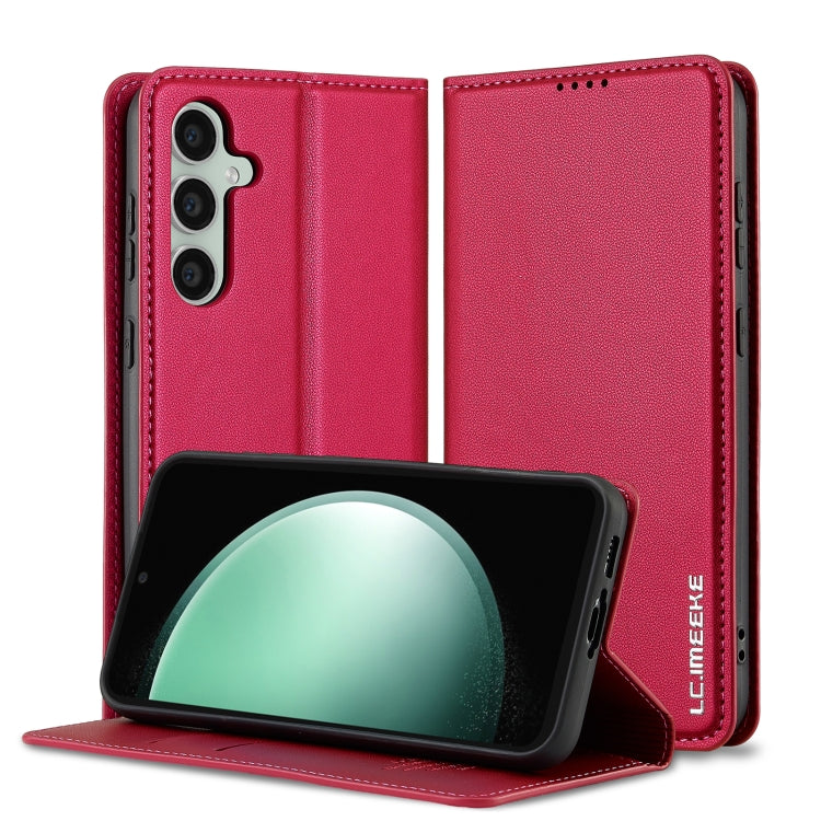 Custodia per telefono in PU con texture fine e satinata serie L1 LC.IMEEKE, For Samsung Galaxy S23 FE 5G, For Samsung Galaxy S23 Ultra 5G, For Samsung Galaxy S23+ 5G, For Samsung Galaxy S23 5G