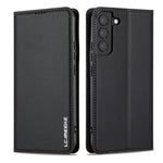 Custodia per telefono in PU con texture fine e satinata serie L1 LC.IMEEKE, For Samsung Galaxy S21 5G, For Samsung Galaxy S21+ 5G, For Samsung Galaxy S21 Ultra 5G