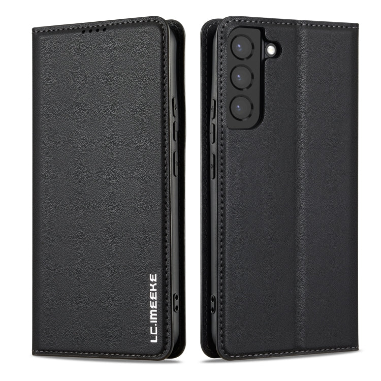 Custodia per telefono in PU con texture fine e satinata serie L1 LC.IMEEKE, For Samsung Galaxy S21 5G, For Samsung Galaxy S21+ 5G, For Samsung Galaxy S21 Ultra 5G