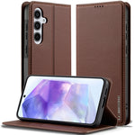 Custodia per telefono in PU con texture fine e satinata serie L1 LC.IMEEKE, For Samsung Galaxy S25 Edge 5G, For Samsung Galaxy S25 5G, For Samsung Galaxy S25+ 5G, For Samsung Galaxy S25 Ultra 5G