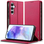 Custodia per telefono in PU con texture fine e satinata serie L1 LC.IMEEKE, For Samsung Galaxy S25 Edge 5G, For Samsung Galaxy S25 5G, For Samsung Galaxy S25+ 5G, For Samsung Galaxy S25 Ultra 5G