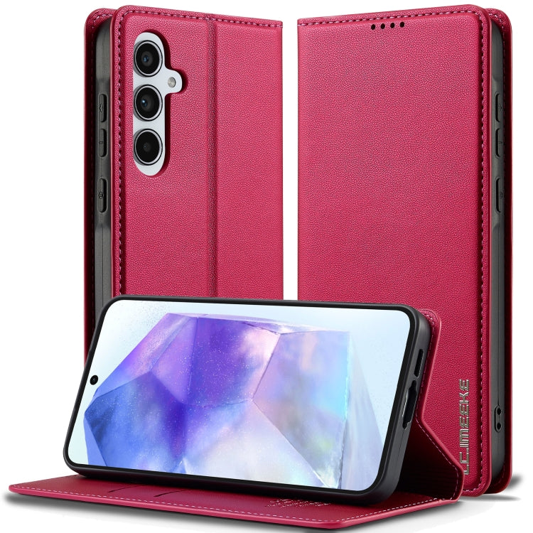 Custodia per telefono in PU con texture fine e satinata serie L1 LC.IMEEKE, For Samsung Galaxy S25 Edge 5G, For Samsung Galaxy S25 5G, For Samsung Galaxy S25+ 5G, For Samsung Galaxy S25 Ultra 5G