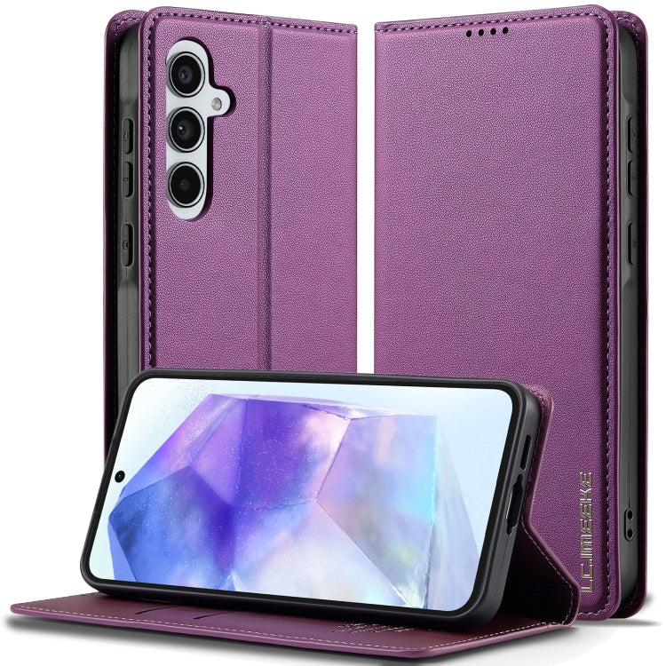 Custodia per telefono in PU con texture fine e satinata serie L1 LC.IMEEKE, For Samsung Galaxy S25 Edge 5G, For Samsung Galaxy S25 5G, For Samsung Galaxy S25+ 5G, For Samsung Galaxy S25 Ultra 5G