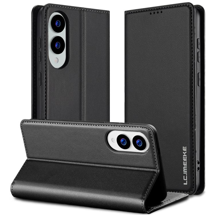 Custodia per telefono in PU con texture fine e satinata serie L1 LC.IMEEKE, For Samsung Galaxy S25 Edge 5G, For Samsung Galaxy S25 5G, For Samsung Galaxy S25+ 5G, For Samsung Galaxy S25 Ultra 5G