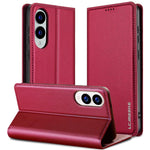 Custodia per telefono in PU con texture fine e satinata serie L1 LC.IMEEKE, For Samsung Galaxy S25 Edge 5G, For Samsung Galaxy S25 5G, For Samsung Galaxy S25+ 5G, For Samsung Galaxy S25 Ultra 5G