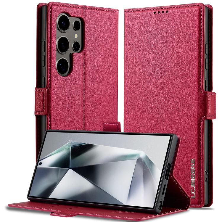 Custodia per telefono in PU con texture fine e satinata serie L1 LC.IMEEKE, For Galaxy S26 FE 5G, For Samsung Galaxy S26+ 5G, For Samsung Galaxy S26 Ultra 5G, For Samsung Galaxy S26 5G