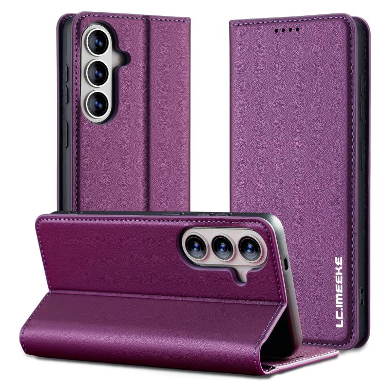Custodia per telefono in PU con texture fine e satinata serie L1 LC.IMEEKE, For Galaxy S26 FE 5G, For Samsung Galaxy S26+ 5G, For Samsung Galaxy S26 Ultra 5G, For Samsung Galaxy S26 5G