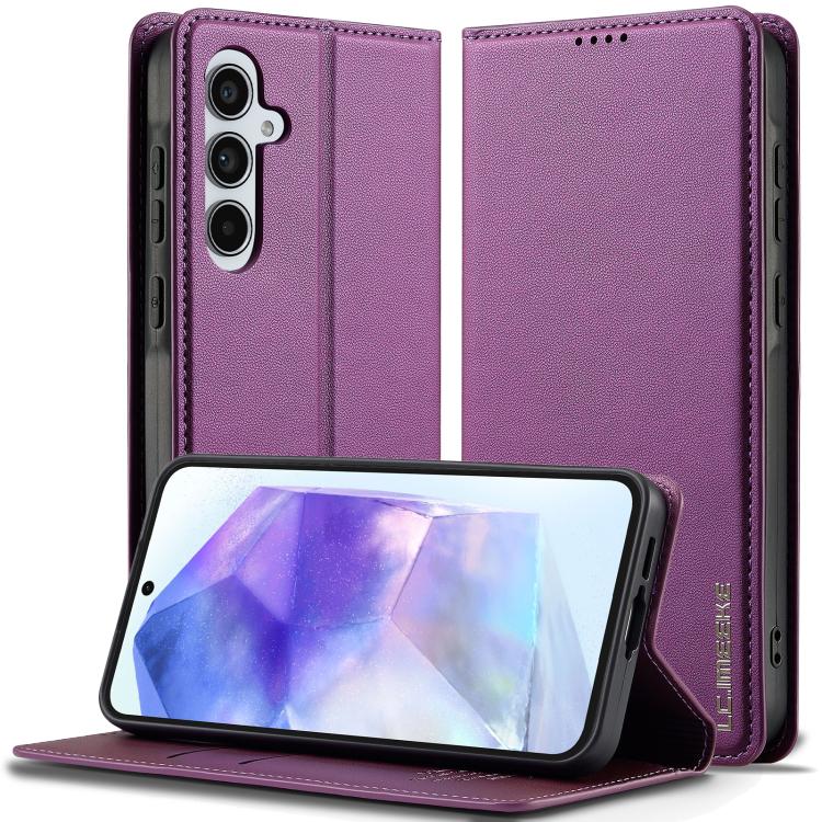 Custodia per telefono in PU con texture fine e satinata serie L1 LC.IMEEKE, For Galaxy S26 FE 5G, For Samsung Galaxy S26+ 5G, For Samsung Galaxy S26 Ultra 5G, For Samsung Galaxy S26 5G