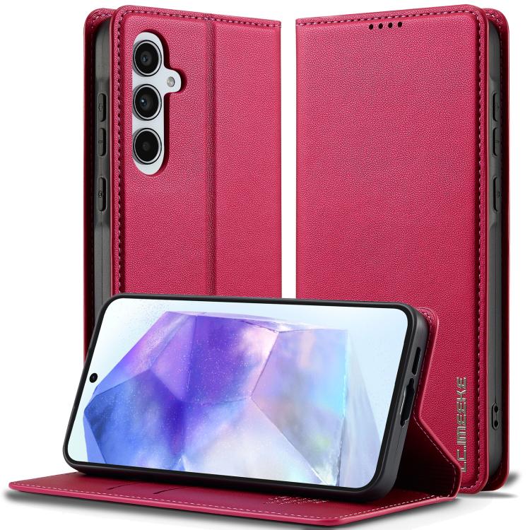 Custodia per telefono in PU con texture fine e satinata serie L1 LC.IMEEKE, For Galaxy S26 FE 5G, For Samsung Galaxy S26+ 5G, For Samsung Galaxy S26 Ultra 5G, For Samsung Galaxy S26 5G