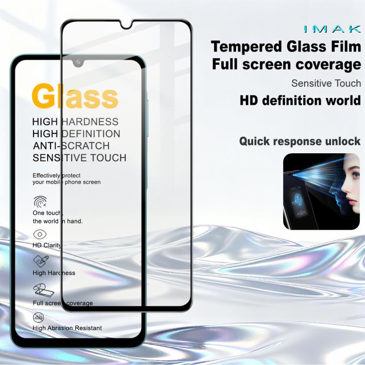 Pellicola in vetro temperato per schermo intero con durezza superficiale 9H imak Pro+ Series, For Galaxy M17e 5G, For Samsung Galaxy M35, For Samsung Galaxy M14 4G