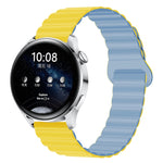 Cinturino per orologio magnetico in silicone bicolore, 22mm