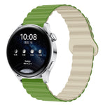 Cinturino per orologio magnetico in silicone bicolore, 22mm
