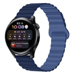 Cinturino per orologio magnetico in silicone bicolore, 22mm