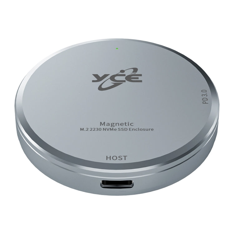 YCE-V195C Custodia magnetica per disco rigido USB-C/Type-C a M.2 NVMe + PD 3.0, YCE-V195C