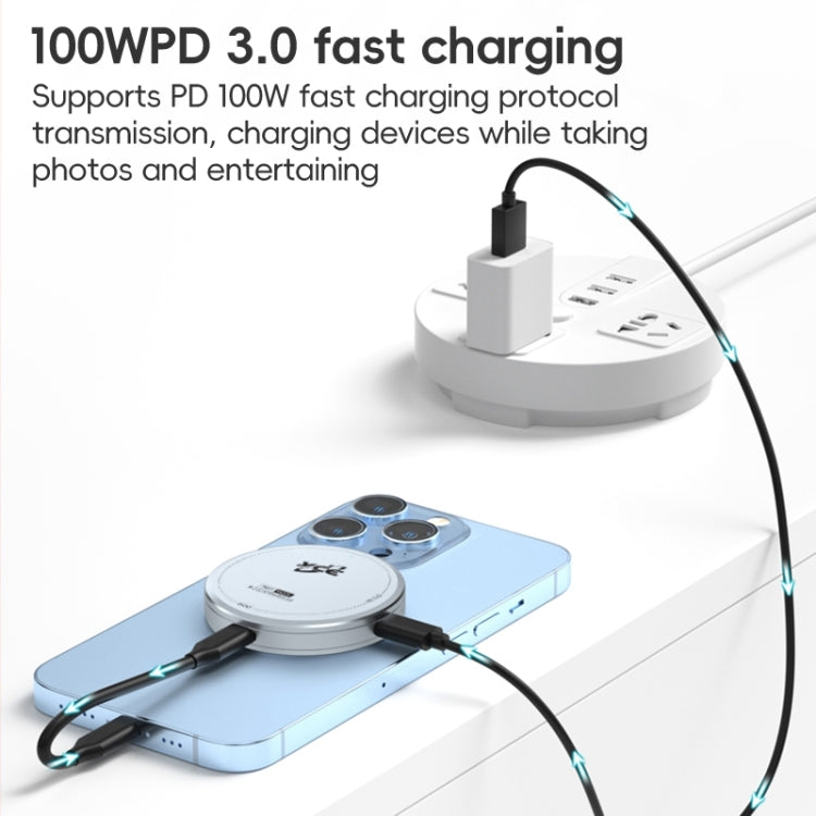 YCE-V195C Custodia magnetica per disco rigido USB-C/Type-C a M.2 NVMe + PD 3.0, YCE-V195C