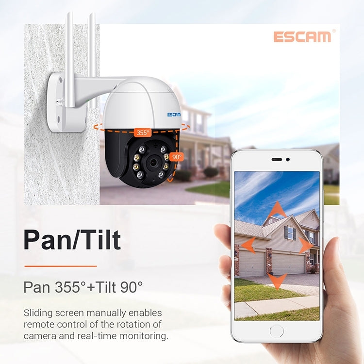 ESCAM QF518 Telecamera IP WiFi 5MP con AI e audio bidirezionale