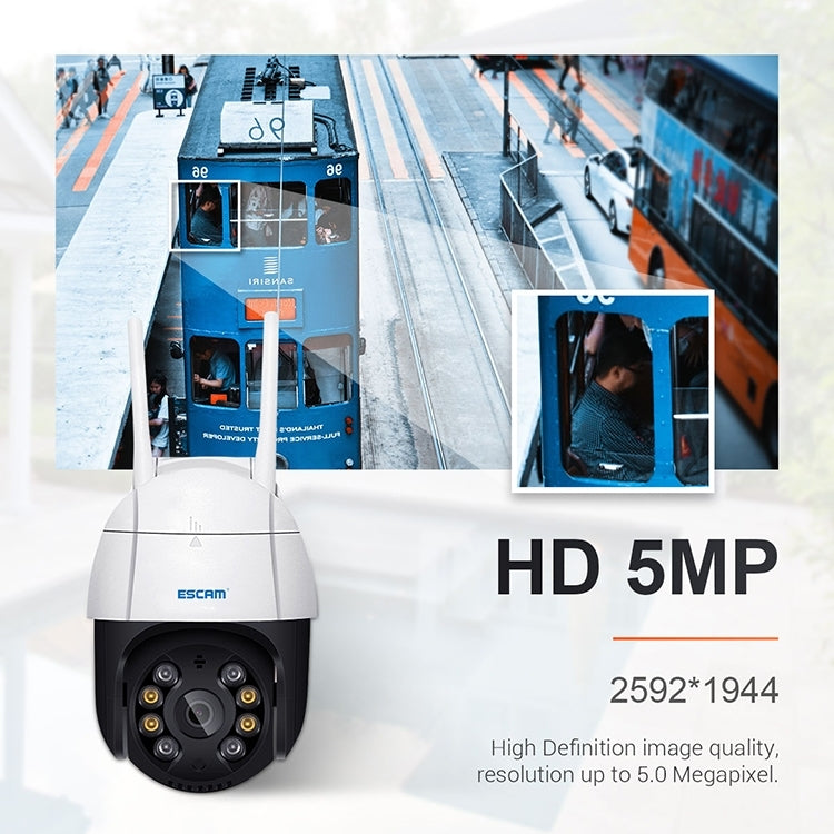ESCAM QF518 Telecamera IP WiFi 5MP con AI e audio bidirezionale