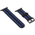 Cinturino da polso in silicone stile onda, For Apple Watch 5 & 4 44mm / 3 & 2 & 1 42mm, For Apple Watch Series 8&7 41mm / SE 2&6&SE&5&4 40mm / 3&2&1 38mm