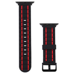 Cinturino da polso in silicone stile onda, For Apple Watch 5 & 4 44mm / 3 & 2 & 1 42mm, For Apple Watch Series 8&7 41mm / SE 2&6&SE&5&4 40mm / 3&2&1 38mm