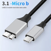 Cavo adattatore per disco rigido mobile USB-C/Type-C 3.0 a Micro B, 0.3m, 1m