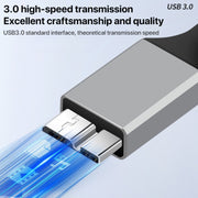Cavo adattatore per disco rigido mobile USB-C/Type-C 3.0 a Micro B, 0.3m, 1m