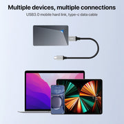 Cavo adattatore per disco rigido mobile USB-C/Type-C 3.0 a Micro B, 0.3m, 1m