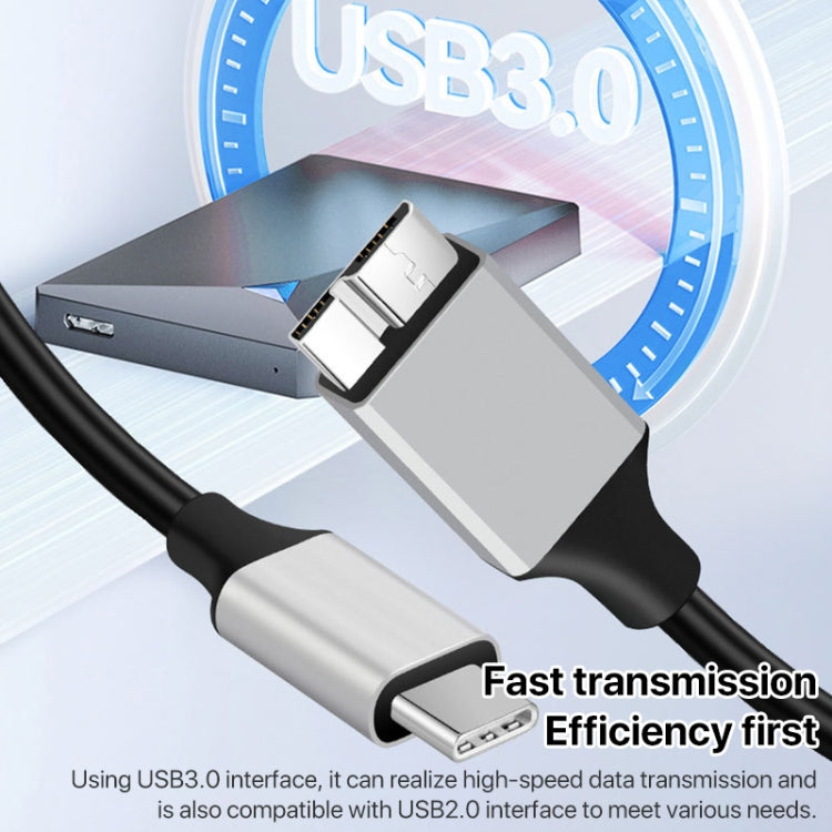 Cavo adattatore per disco rigido mobile USB-C/Type-C 3.0 a Micro B, 0.3m, 1m