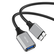 Cavo adattatore per disco rigido mobile USB 3.0 A femmina a Micro B, 0.2m, 0.5m