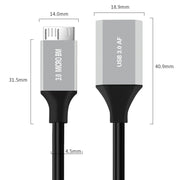 Cavo adattatore per disco rigido mobile USB 3.0 A femmina a Micro B, 0.2m, 0.5m
